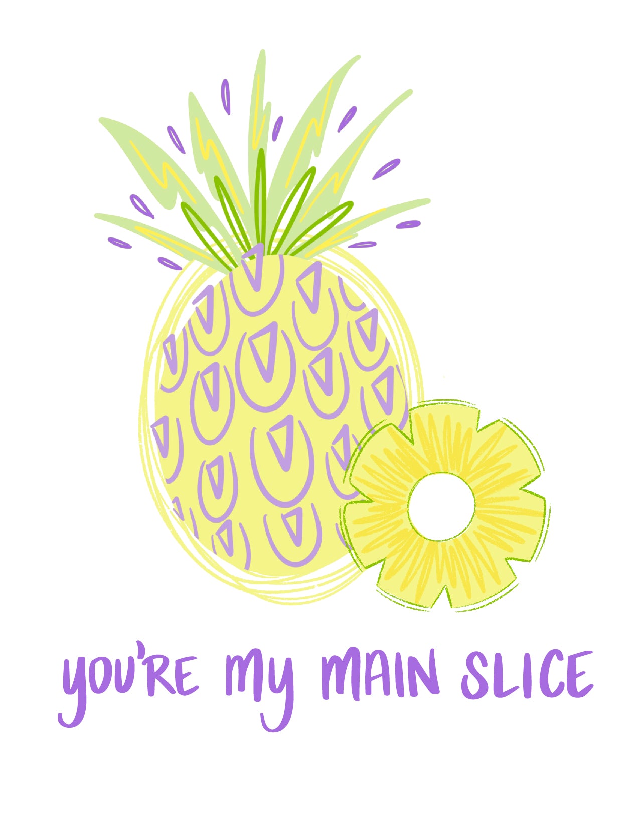 Main Slice Greeting Card